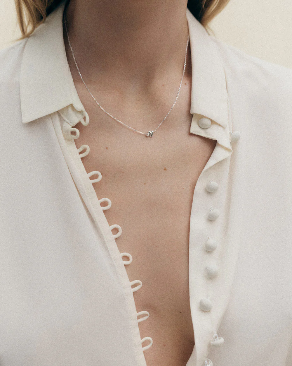ABODE HEART NECKLACE (STERLING SILVER) - Image 3