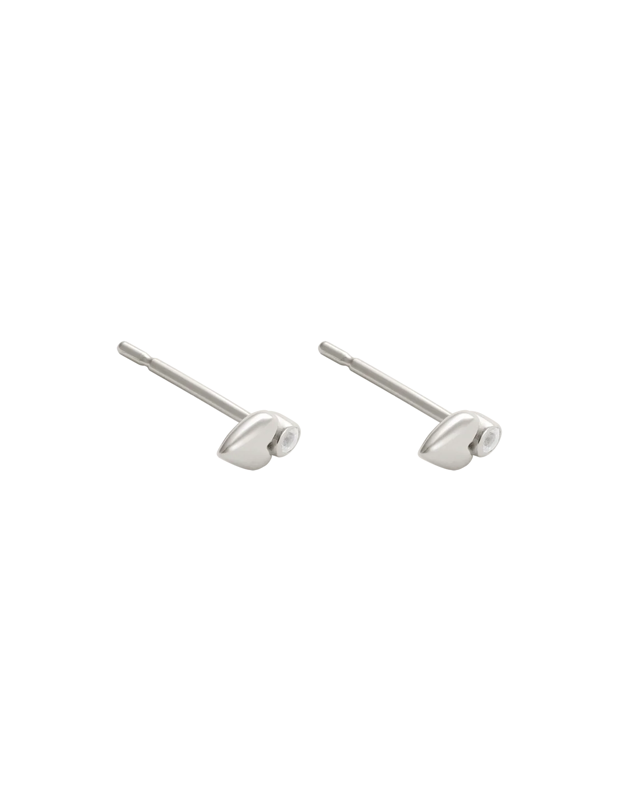ABODE HEART STUDS (STERLING SILVER) - Image 4