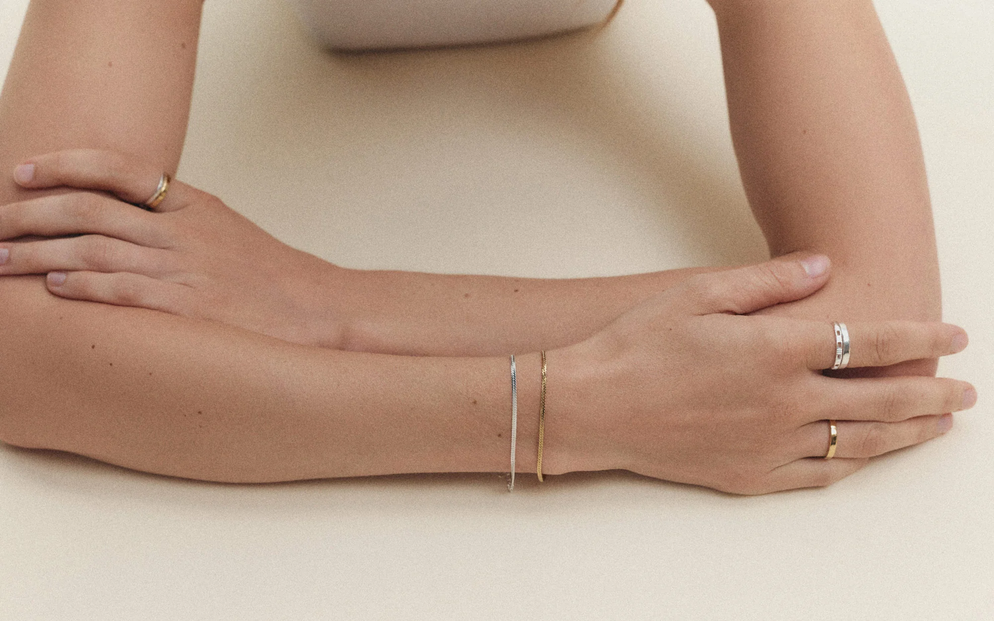 ALIGNMENT CHAIN BRACELET (STERLING SILVER) - Image 5