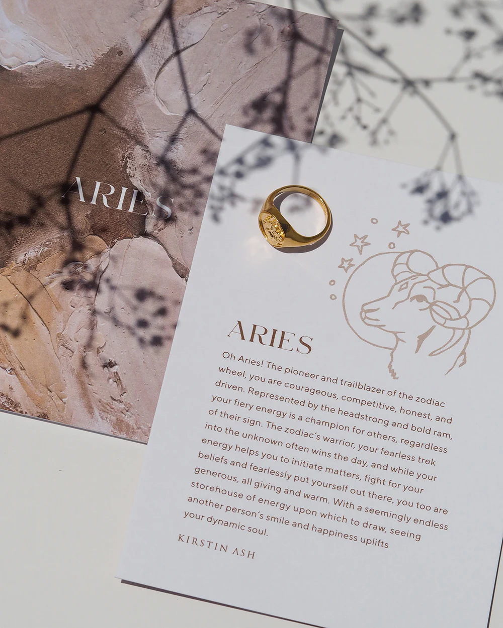 ARIES SIGNET RING (STERLING SILVER) - Image 8