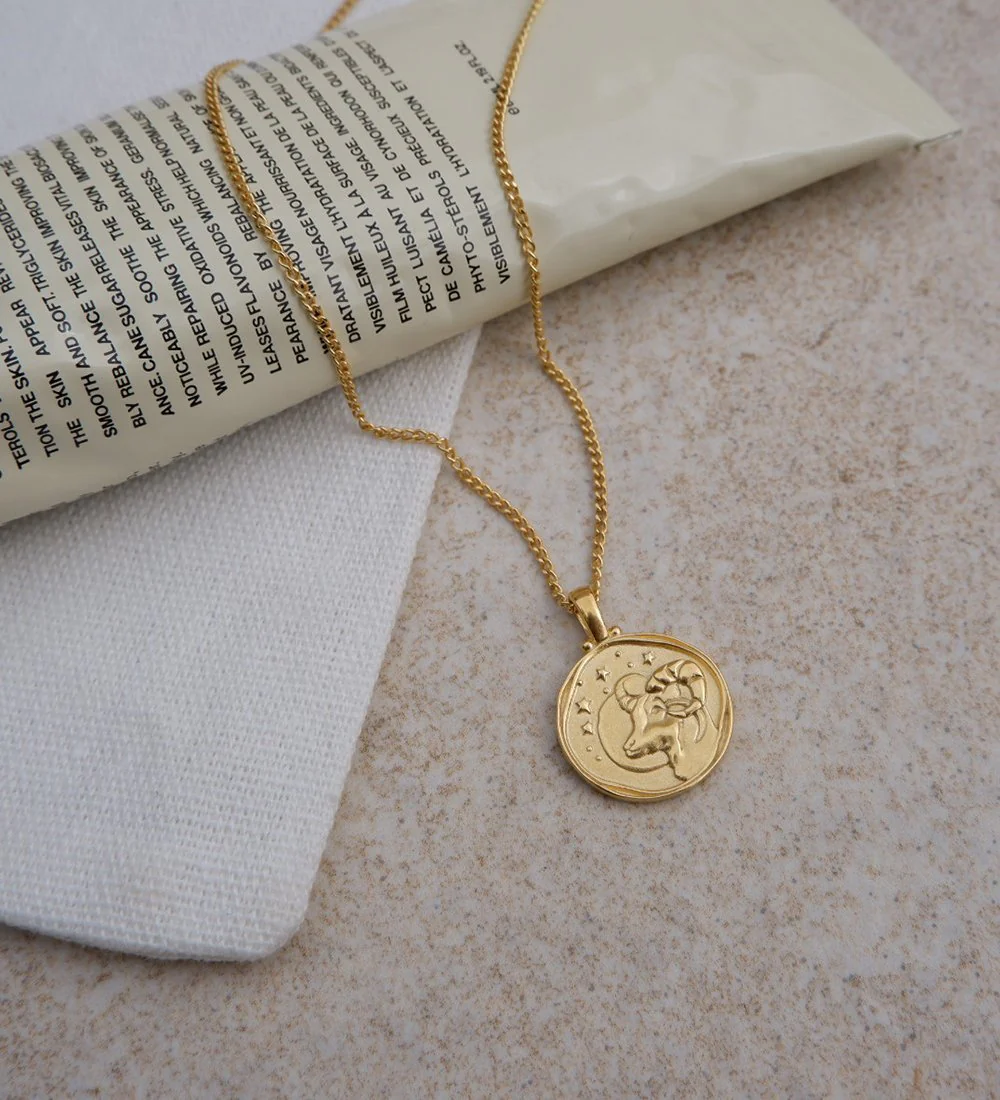 ARIES ZODIAC NECKLACE (18K GOLD VERMEIL) - Image 3