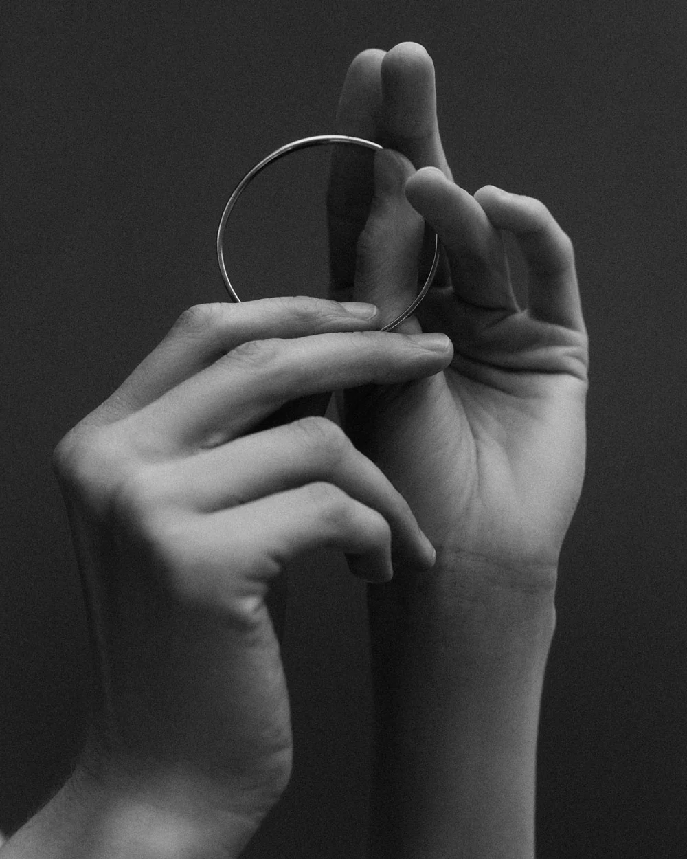 CONTOUR BANGLE (STERLING SILVER) - Image 5