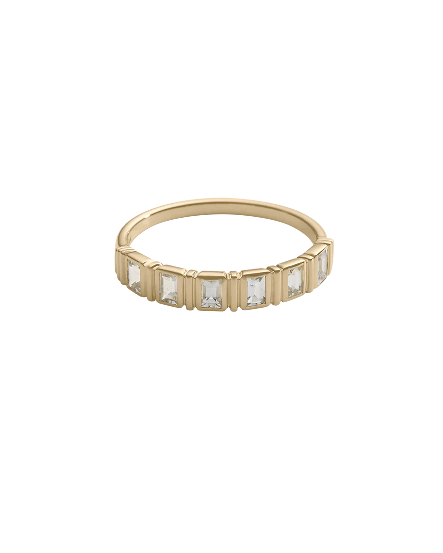ELYSIUM BAGUETTE SAPPHIRE RING (GOLD)