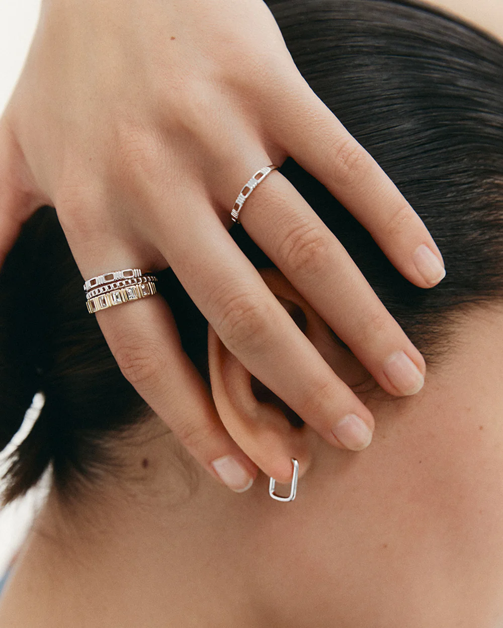 ELYSIUM FINE HOOPS (STERLING SILVER) - Image 3