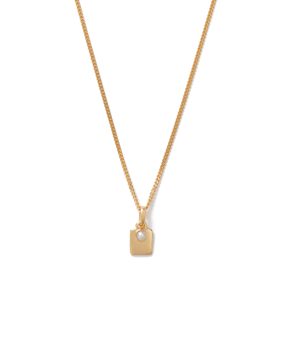 ENGRAVABLE BIRTHSTONE NECKLACE (18K GOLD VERMEIL) - Image 10
