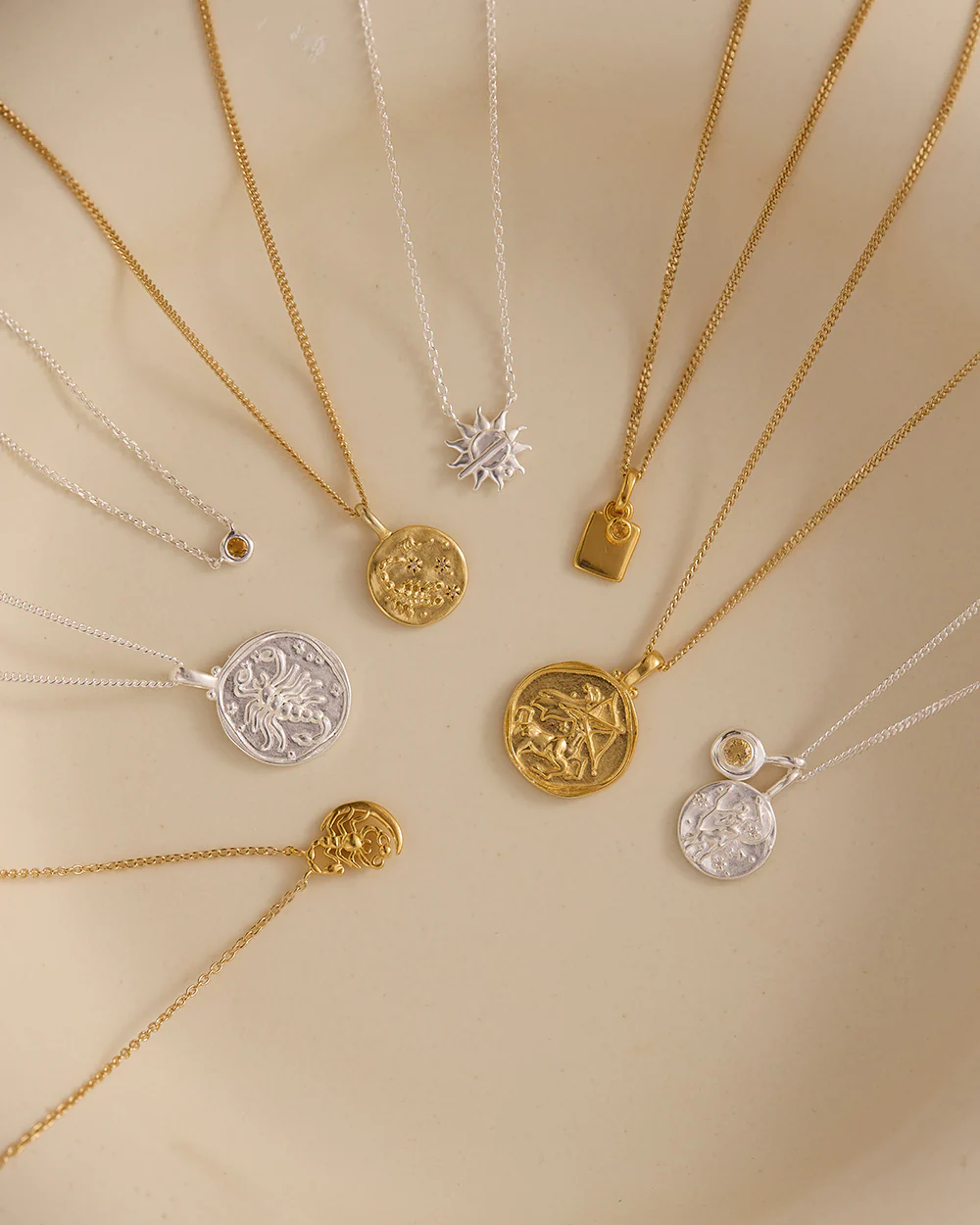 ENGRAVABLE BIRTHSTONE NECKLACE (18K GOLD VERMEIL) - Image 5