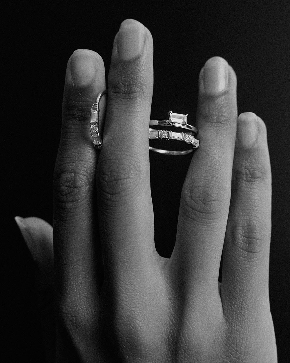 ETHER BAGUETTE RING (STERLING SILVER) - Image 5