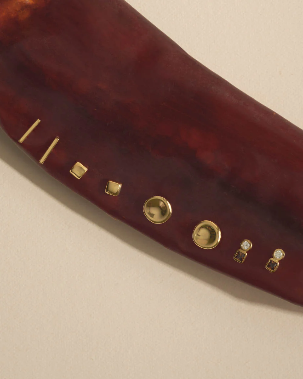 EVOLVE STUDS (18K GOLD PLATED) - Image 3