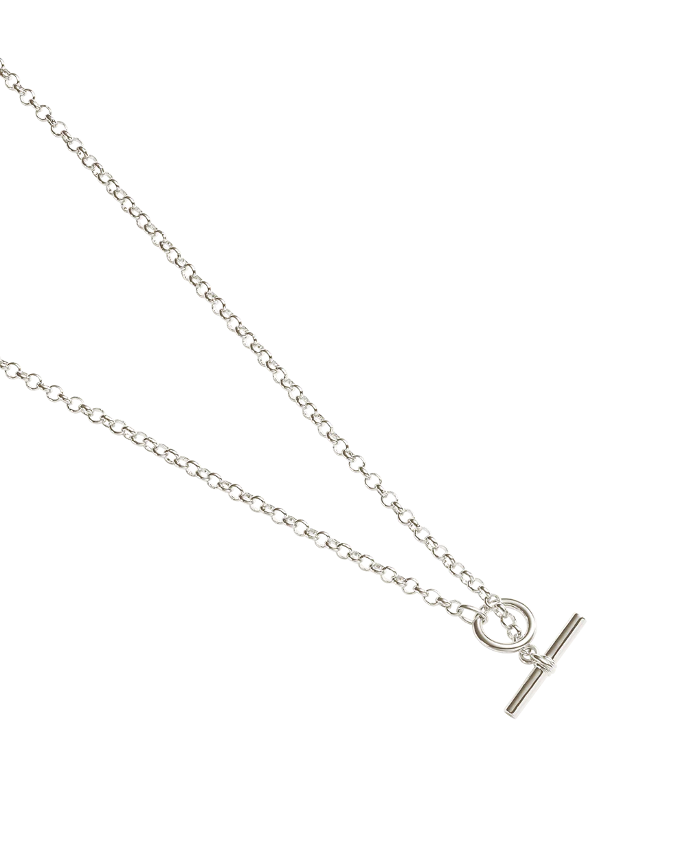 EVOLVE T-BAR NECKLACE (STERLING SILVER) - Image 4