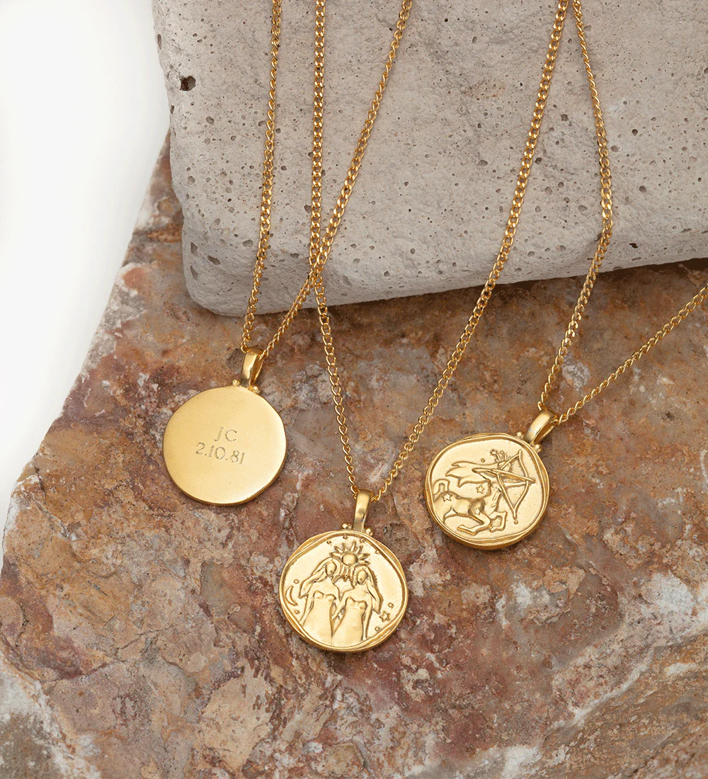 GEMINI ZODIAC NECKLACE (18K GOLD VERMEIL) - Image 3