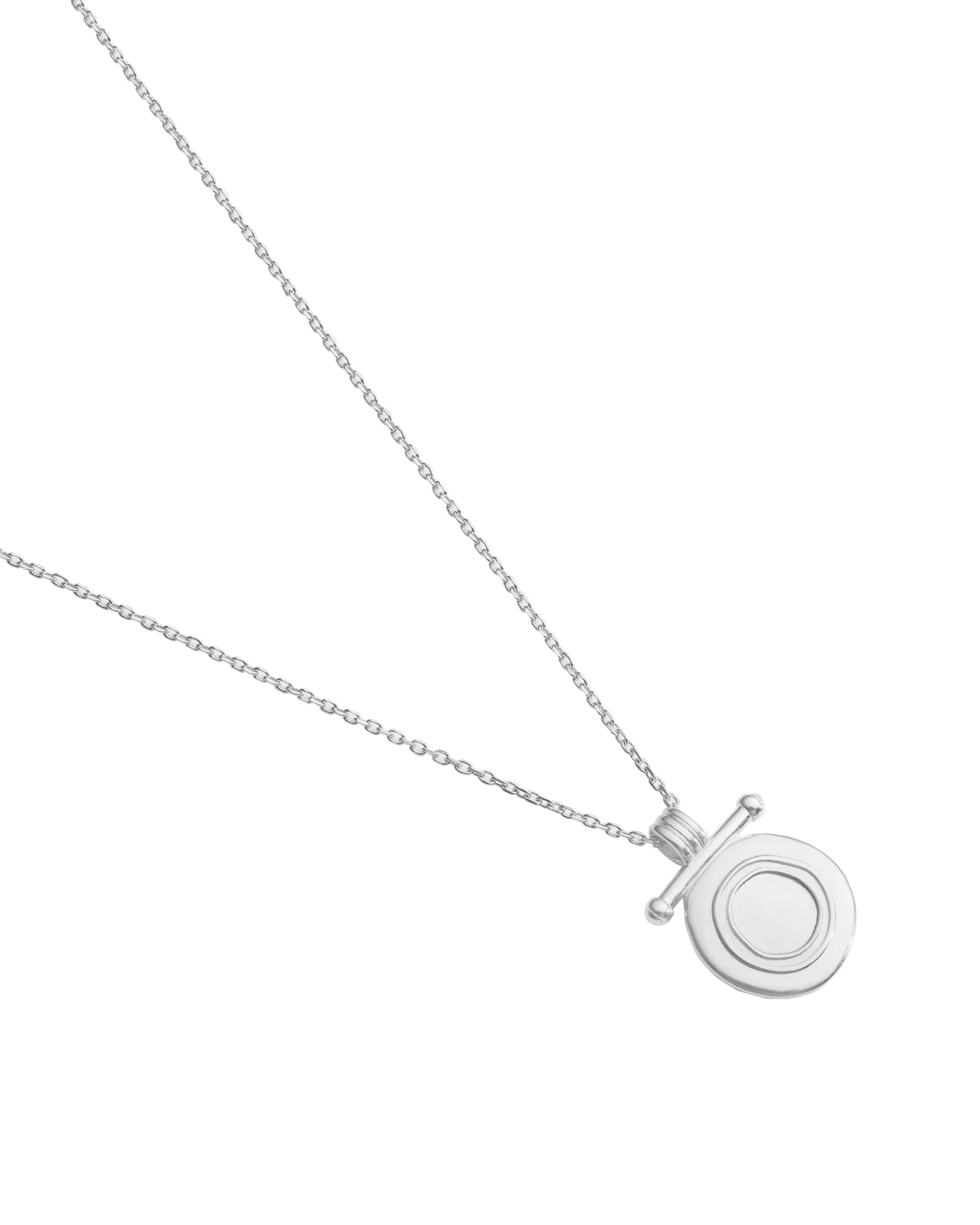 INDIGO COIN NECKLACE (STERLING SILVER) - Image 3