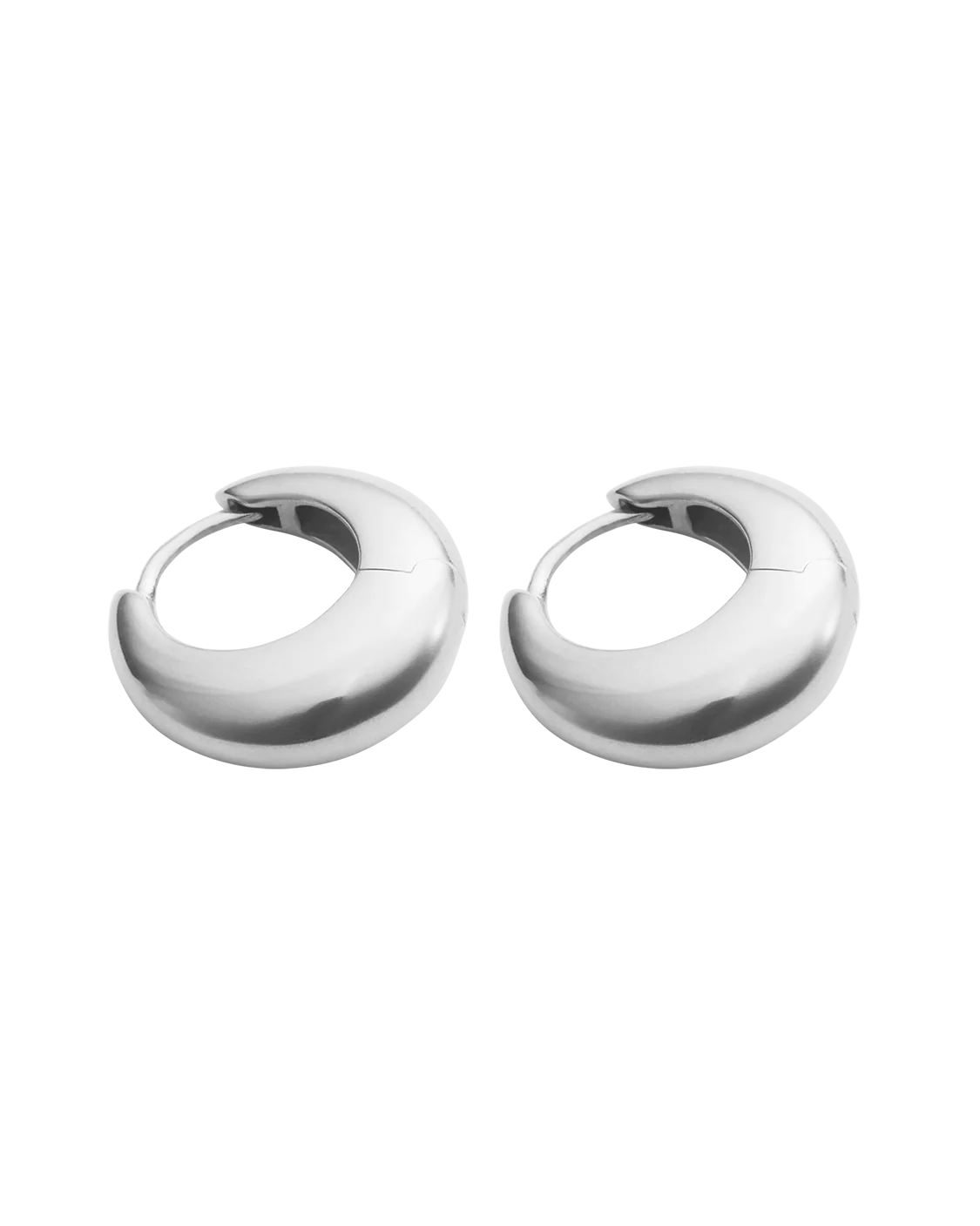 INDIGO HOOPS MEDIUM (STERLING SILVER) - Image 4