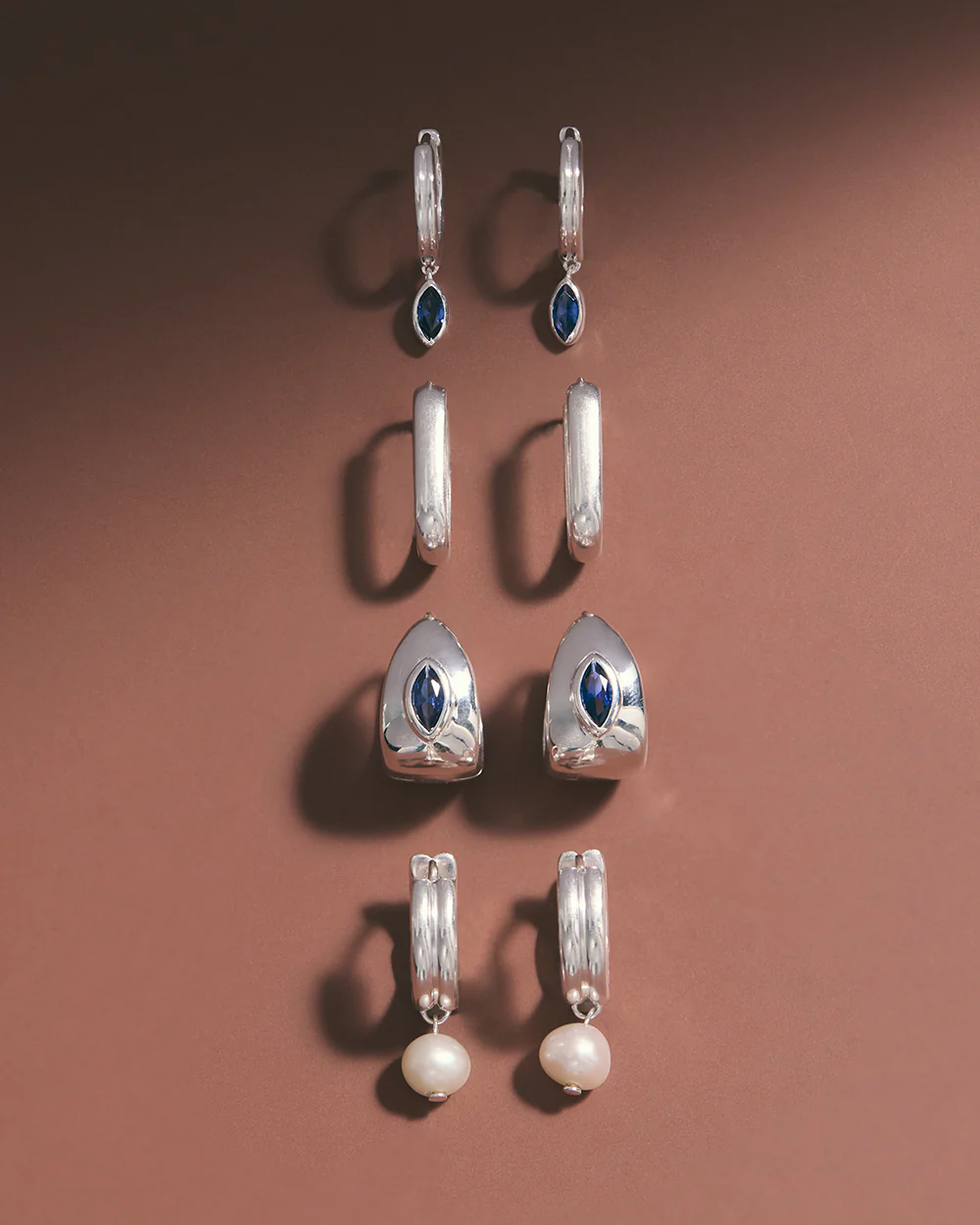 INK DROP HOOPS (STERLING SILVER) - Image 2