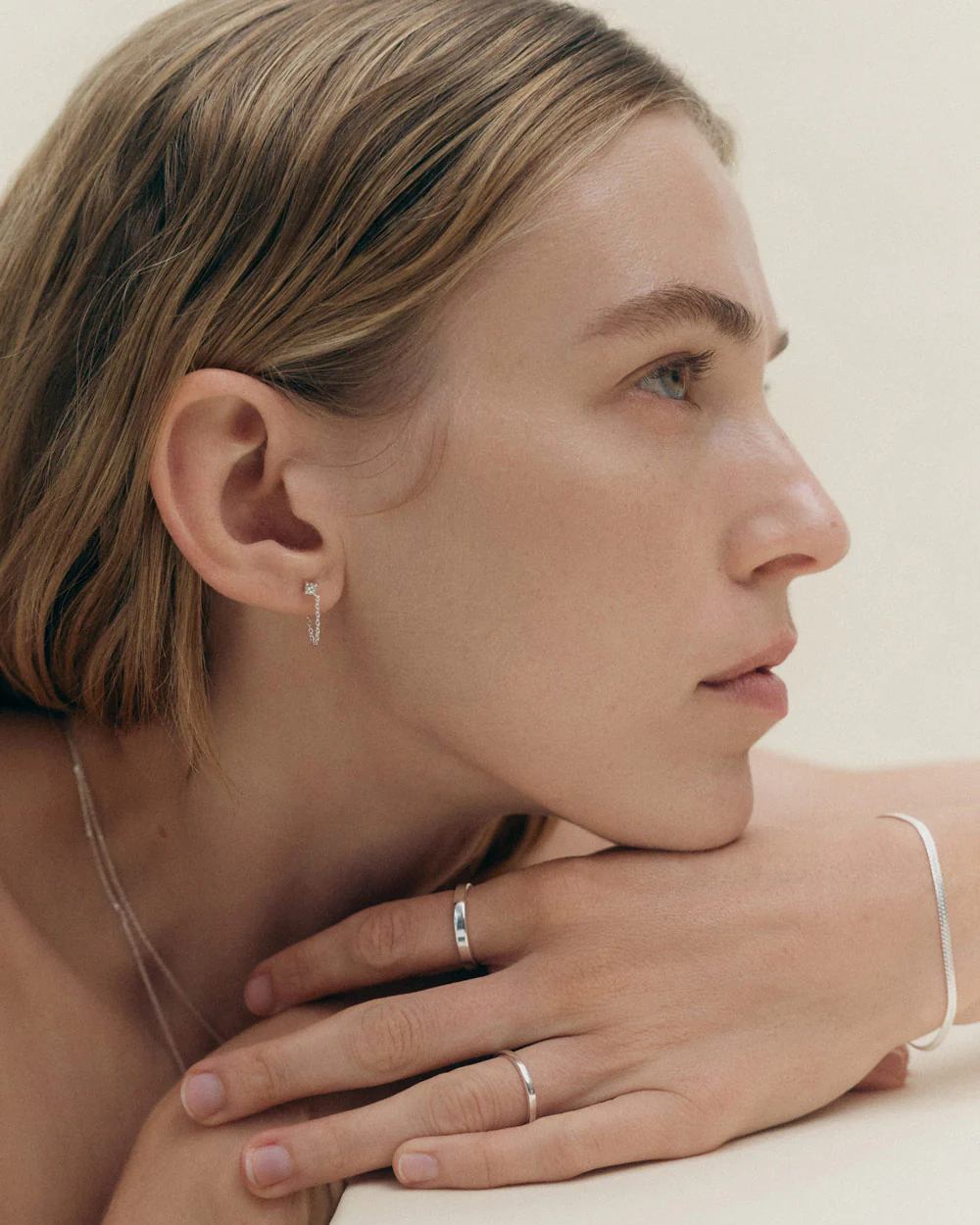 LUMEN CHAIN STUDS (STERLING SILVER) - Image 3
