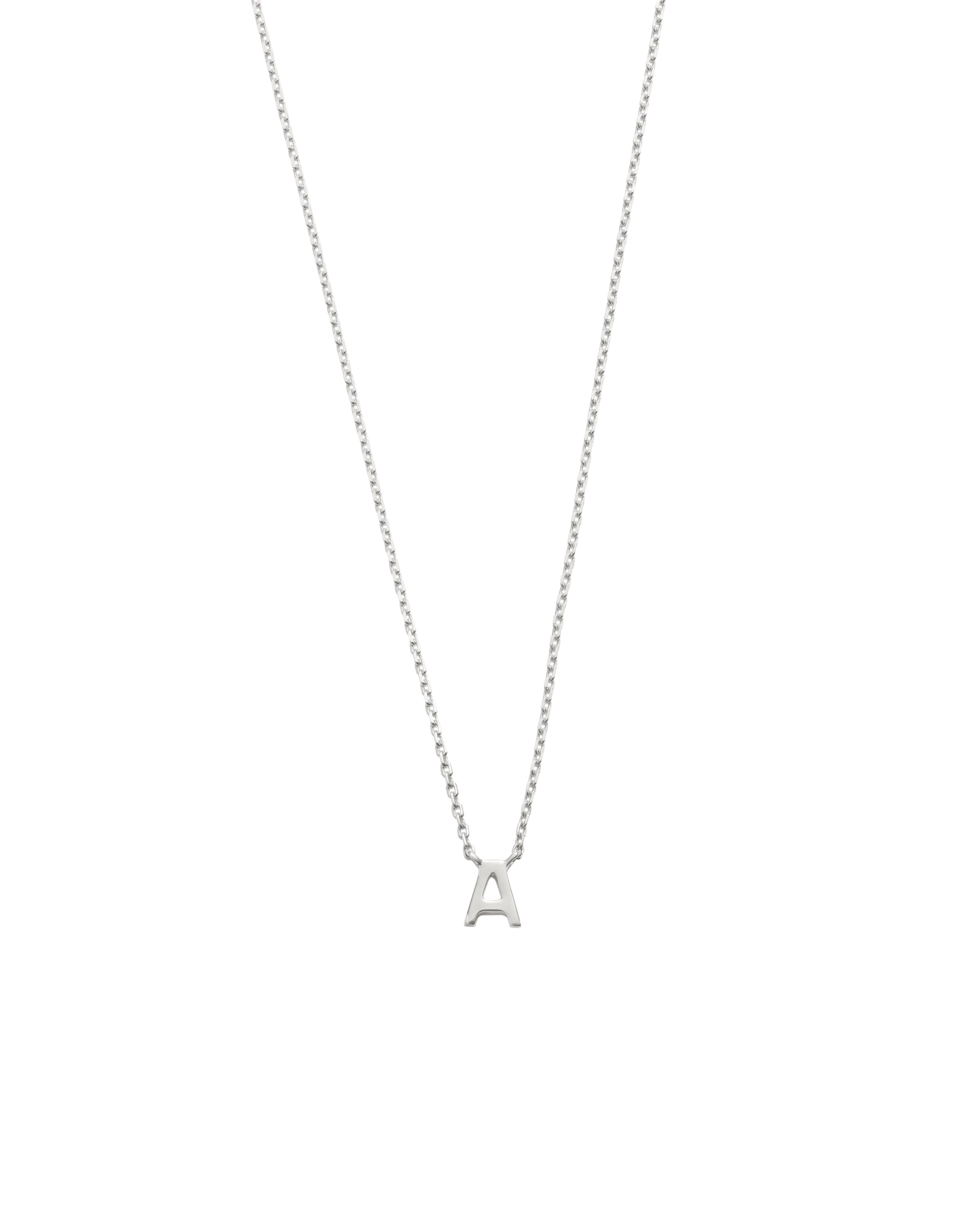 PETITE INITIAL NECKLACE (STERLING SILVER)