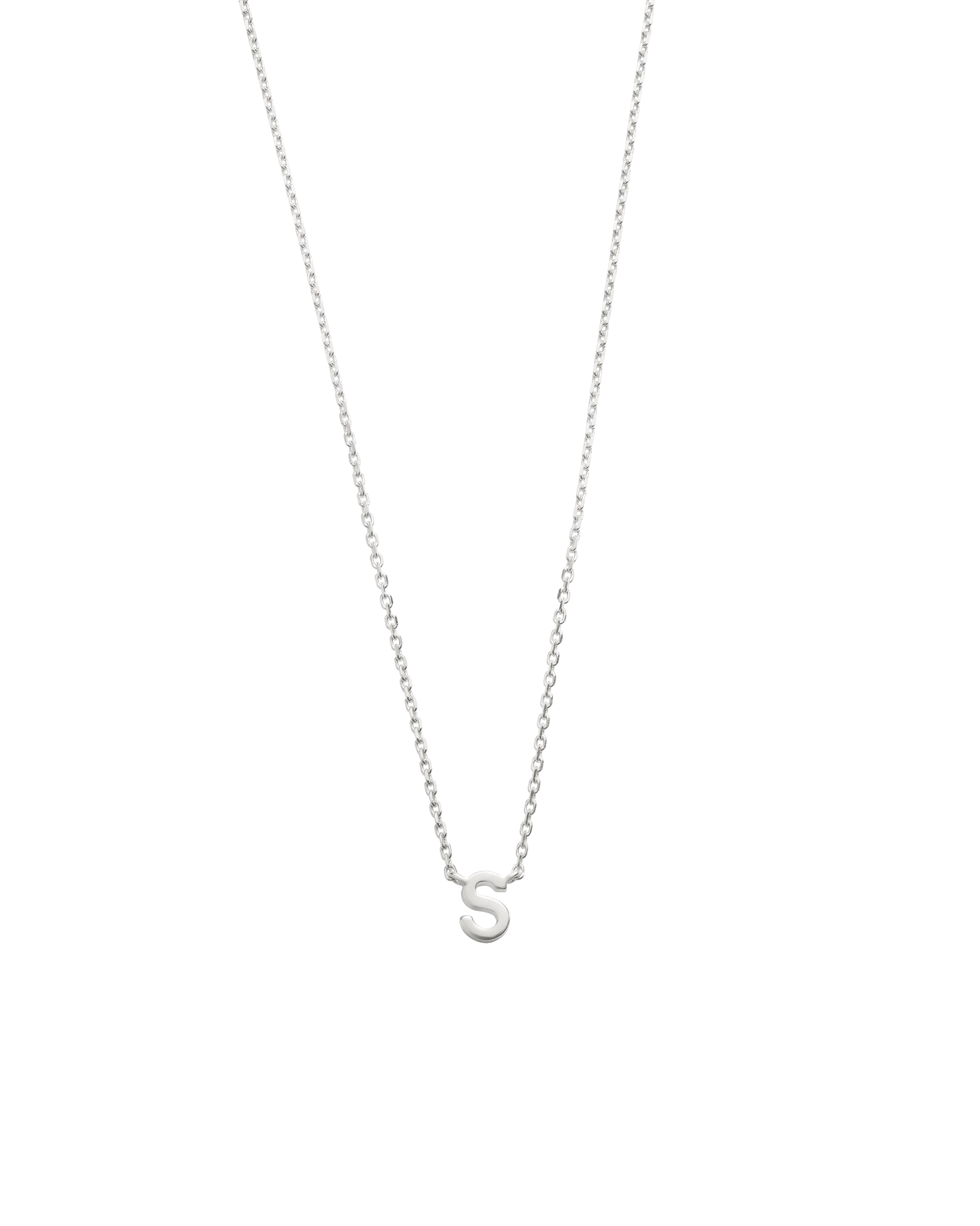 PETITE INITIAL NECKLACE (STERLING SILVER) - Image 24