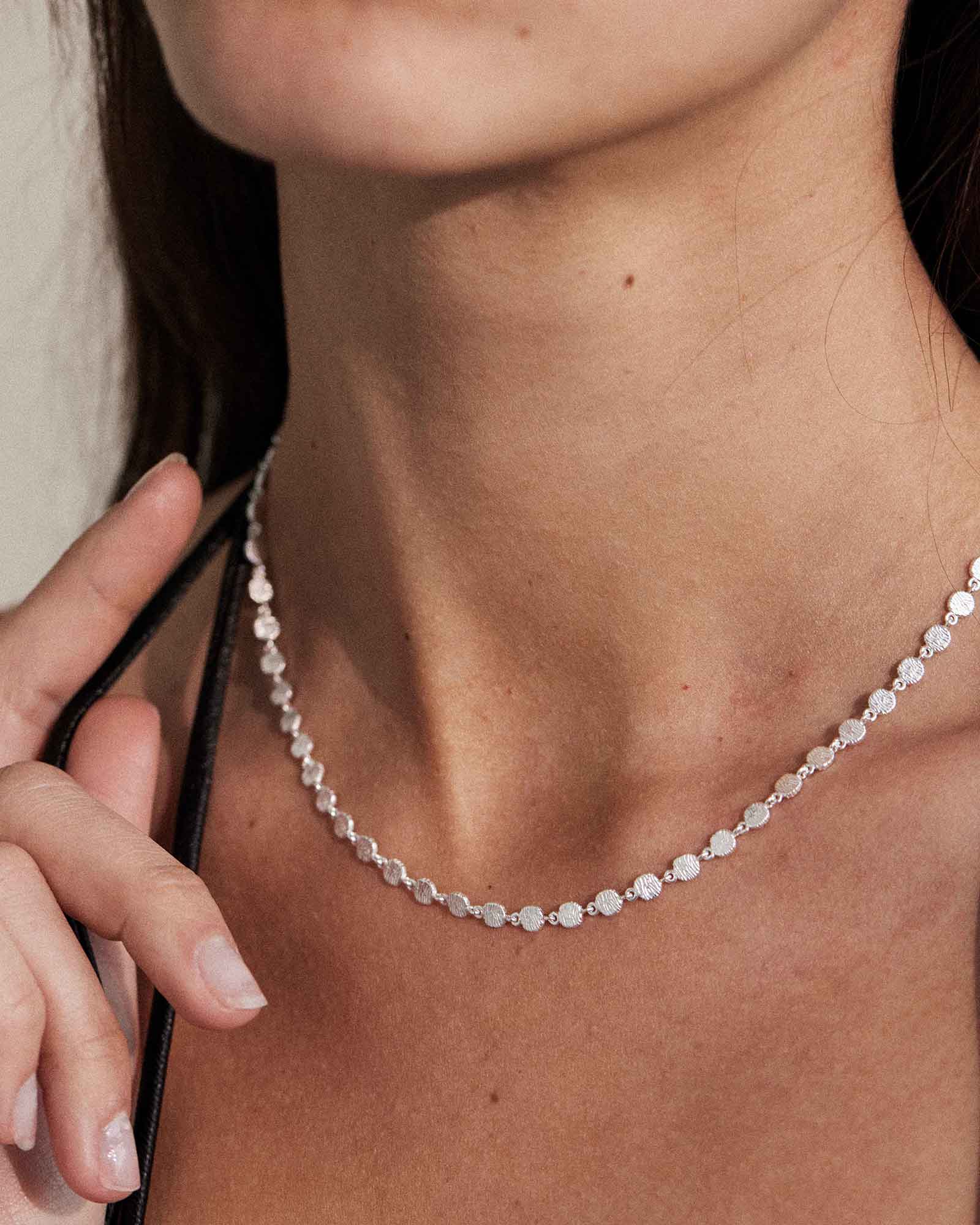 REFLECTION CHAIN NECKLACE (STERLING SILVER) - Image 3