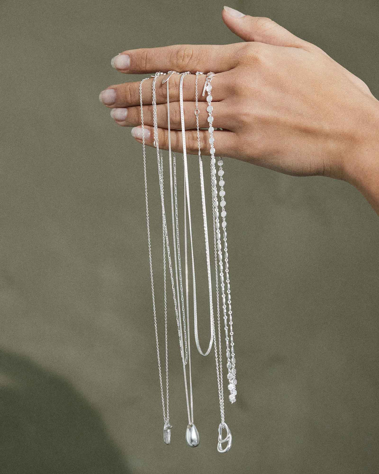 REFLECTION CHAIN NECKLACE (STERLING SILVER) - Image 4