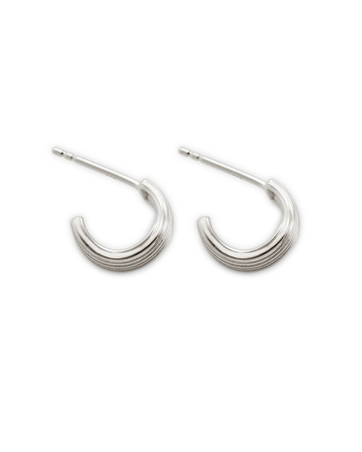 RISE HALF HOOPS (STERLING SILVER) - Image 6