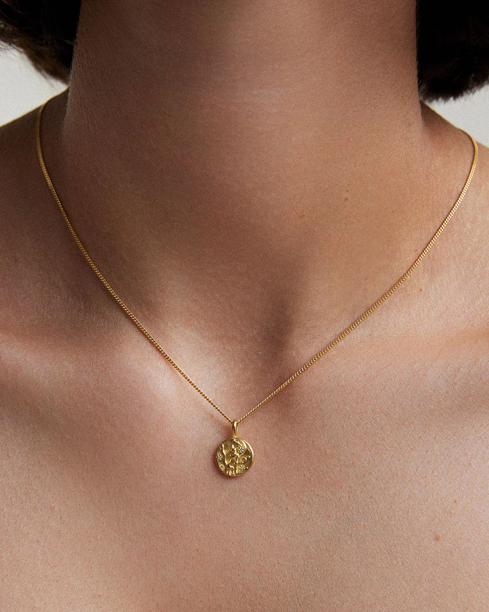 SAGITTARIUS PETITE ZODIAC NECKLACE (18K GOLD VERMEIL) - Image 2