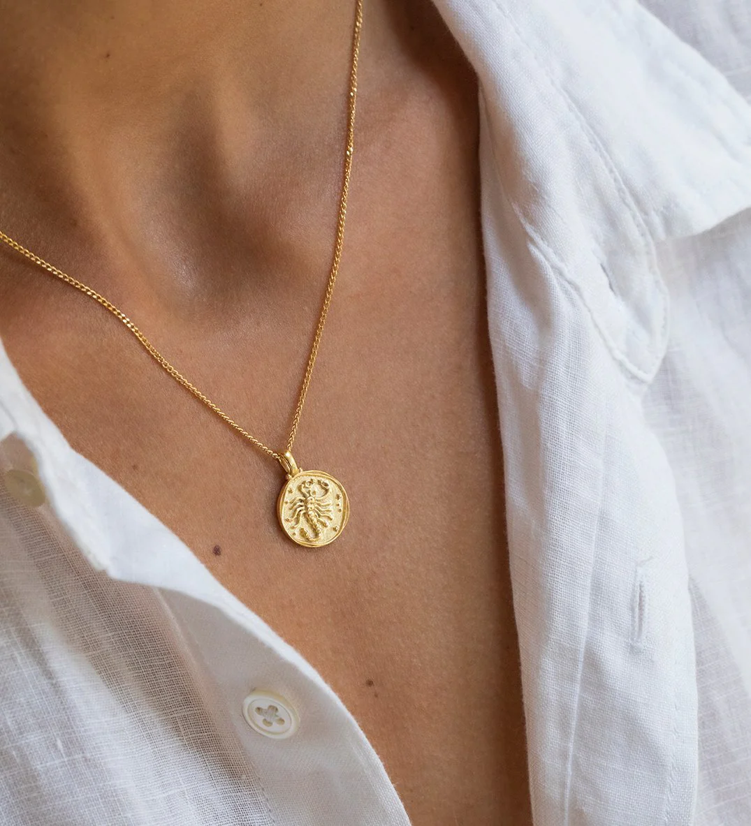 SCORPIO ZODIAC (18K GOLD VERMEIL) - Image 2