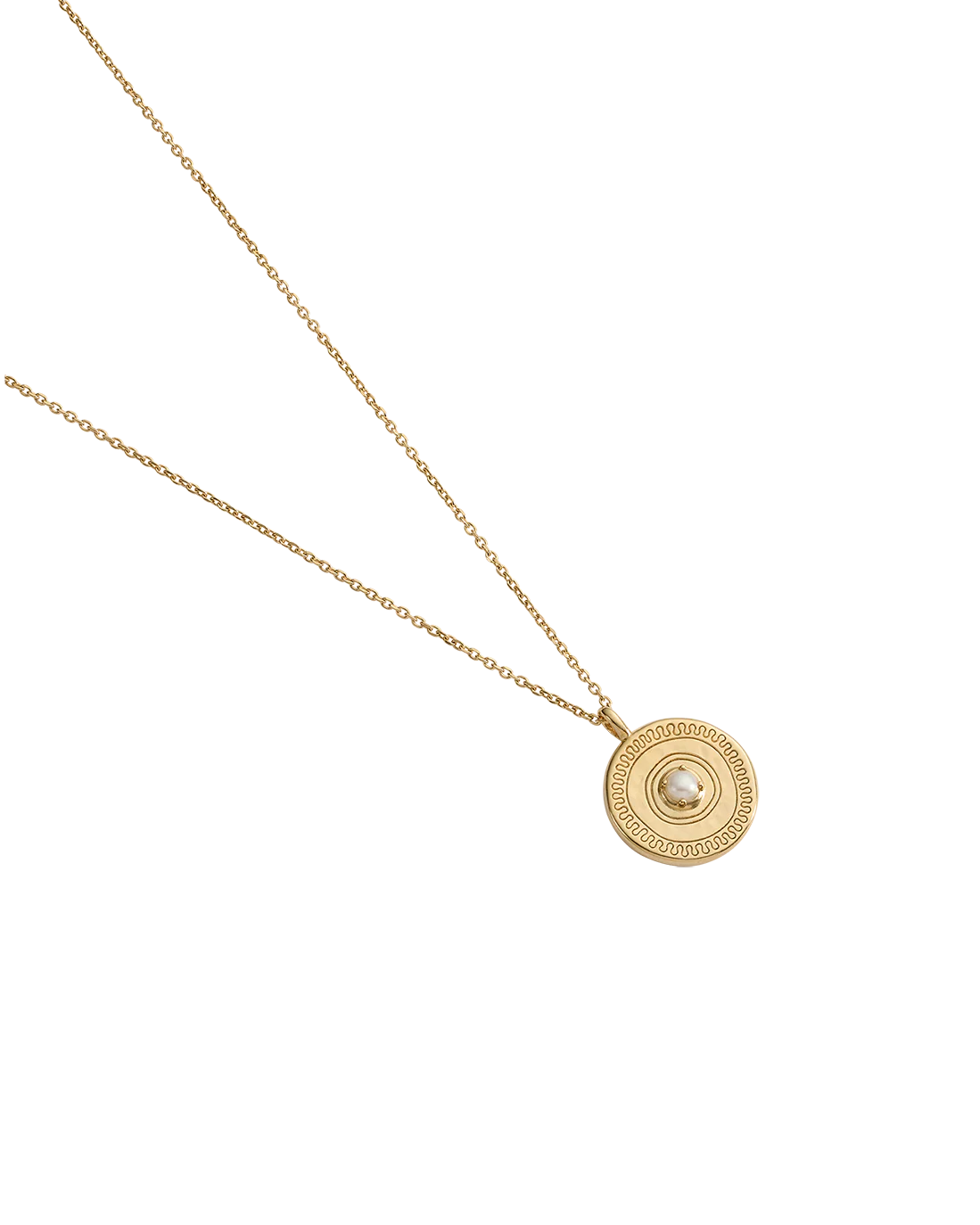 SOLACE COIN NECKLACE (18K GOLD VERMEIL) - Image 3