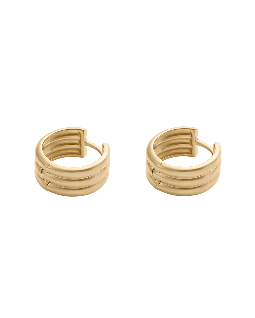 STEADFAST HOOPS (18K GOLD PLATED) - Image 3