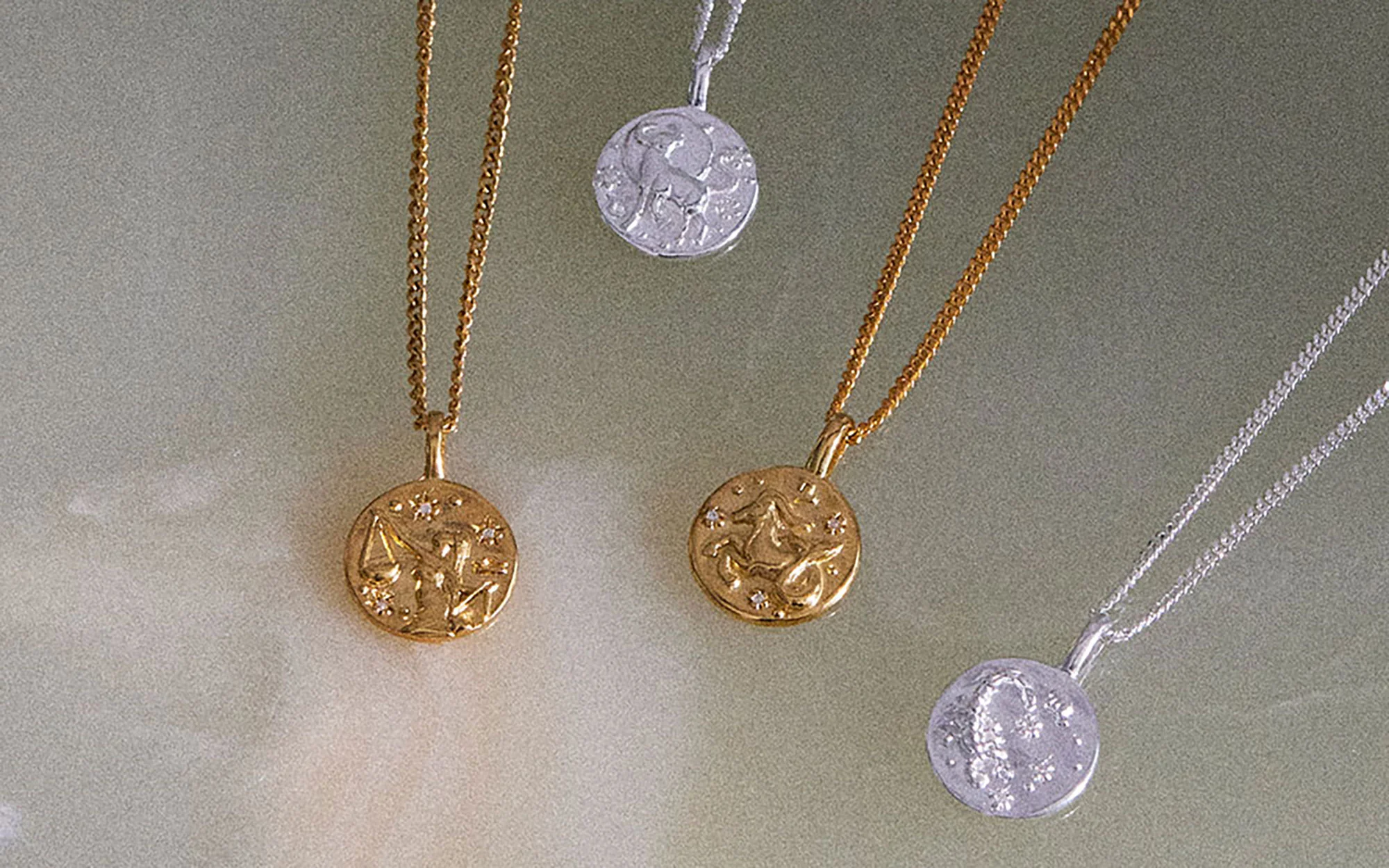 TAURUS PETITE ZODIAC NECKLACE (STERLING SILVER) - Image 3