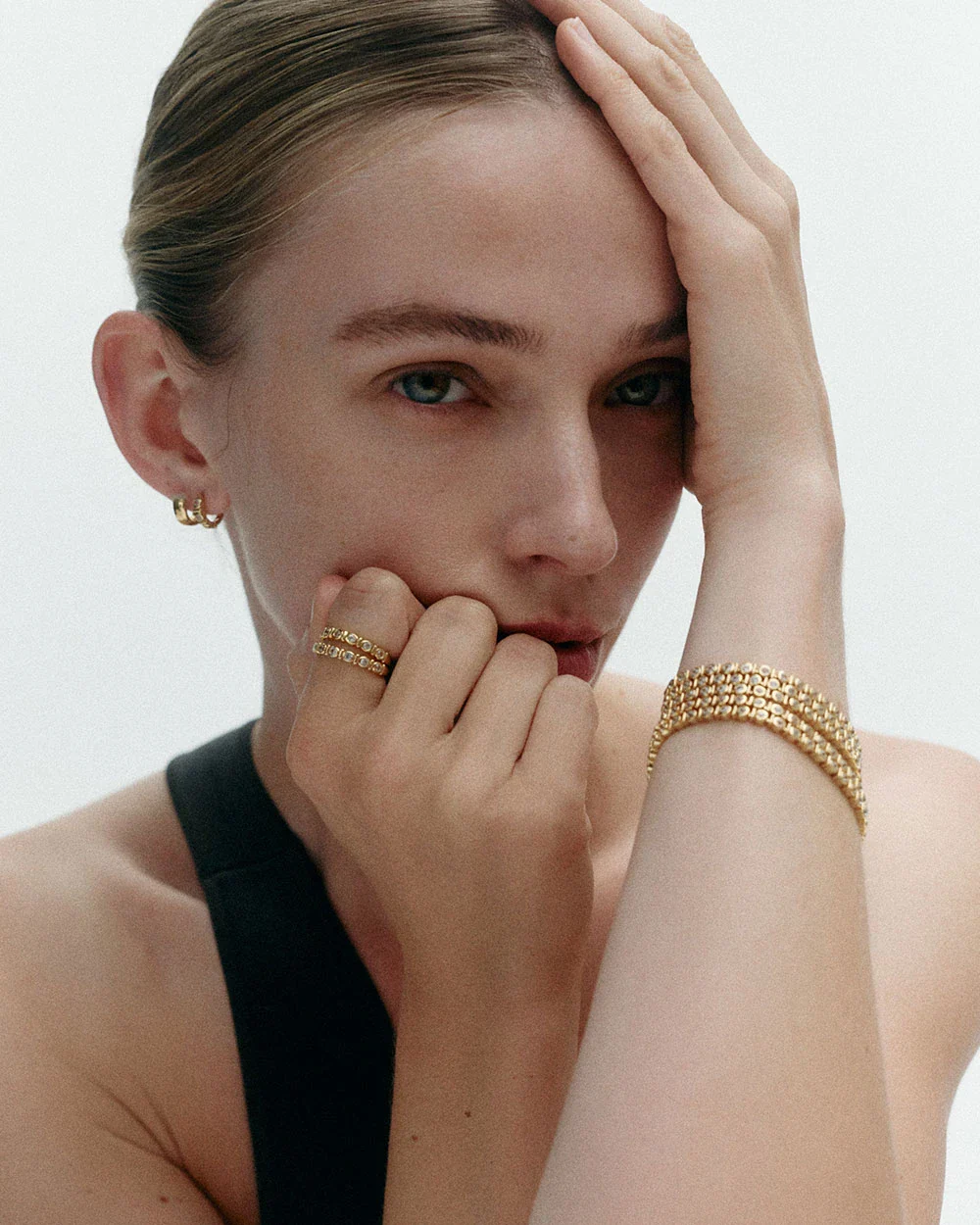 VALE TENNIS RING (18K GOLD PLATED) - Image 5