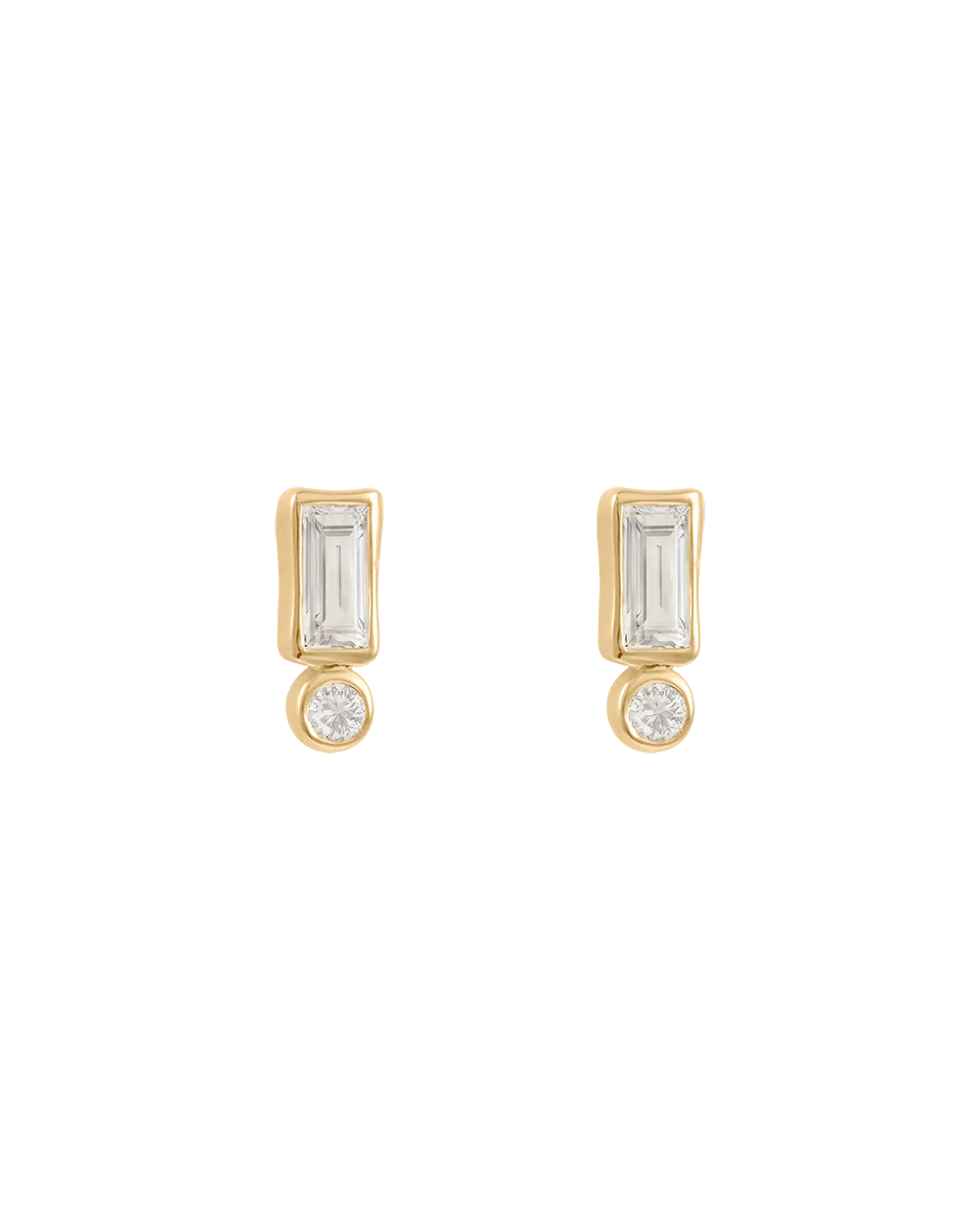 VANTAGE TOPAZ STUDS (18K GOLD PLATED)