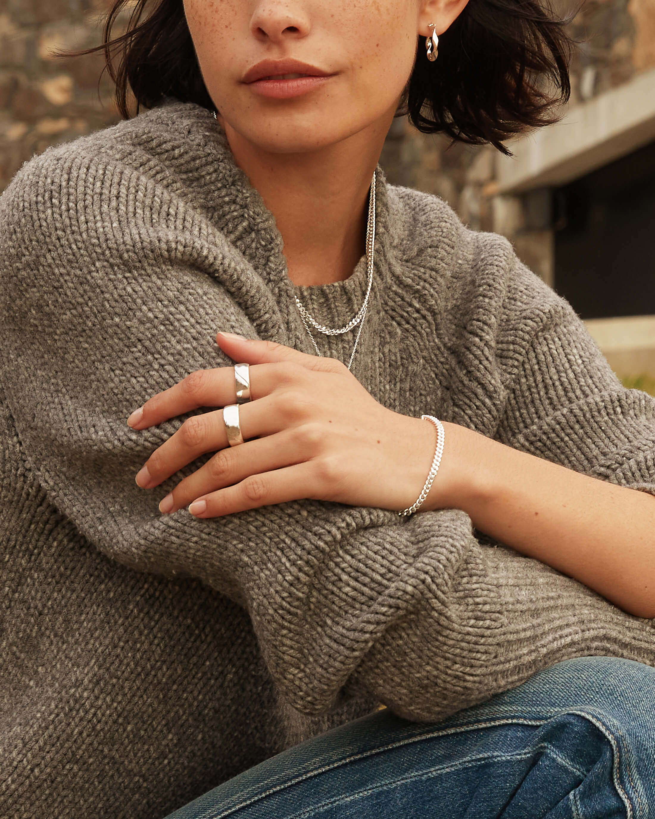 WAVE HOOPS (STERLING SILVER) - Image 5